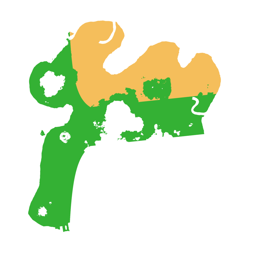 Biome Rust Map: Procedural Map, Size: 2500, Seed: 13637