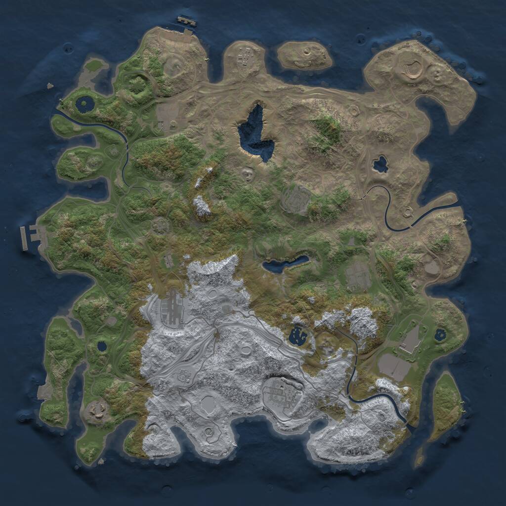 Rust Map: Procedural Map, Size: 4250, Seed: 8852, 16 Monuments