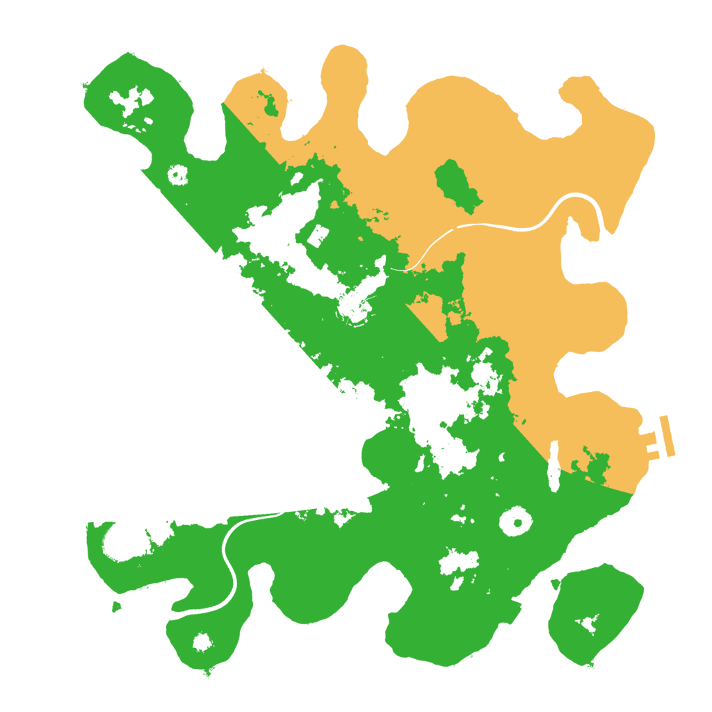 Biome Rust Map: Procedural Map, Size: 3500, Seed: 3835