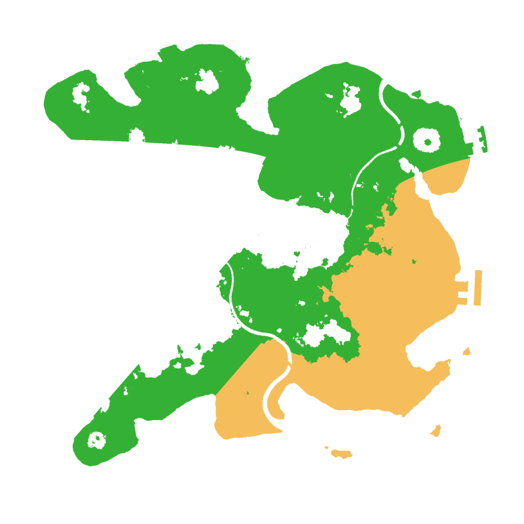 Biome Rust Map: Procedural Map, Size: 3000, Seed: 56812525