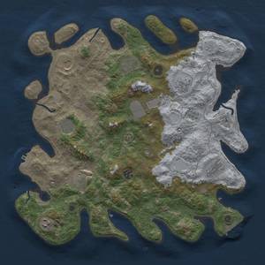 Thumbnail Rust Map: Procedural Map, Size: 4000, Seed: 259914604, 17 Monuments