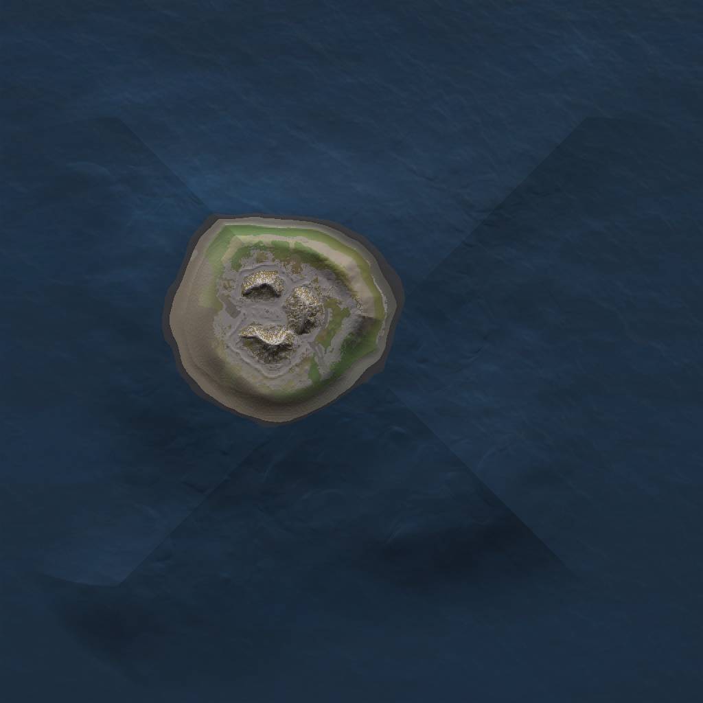 Rust Map: Barren, Size: 1100, Seed: 123, 3 Monuments