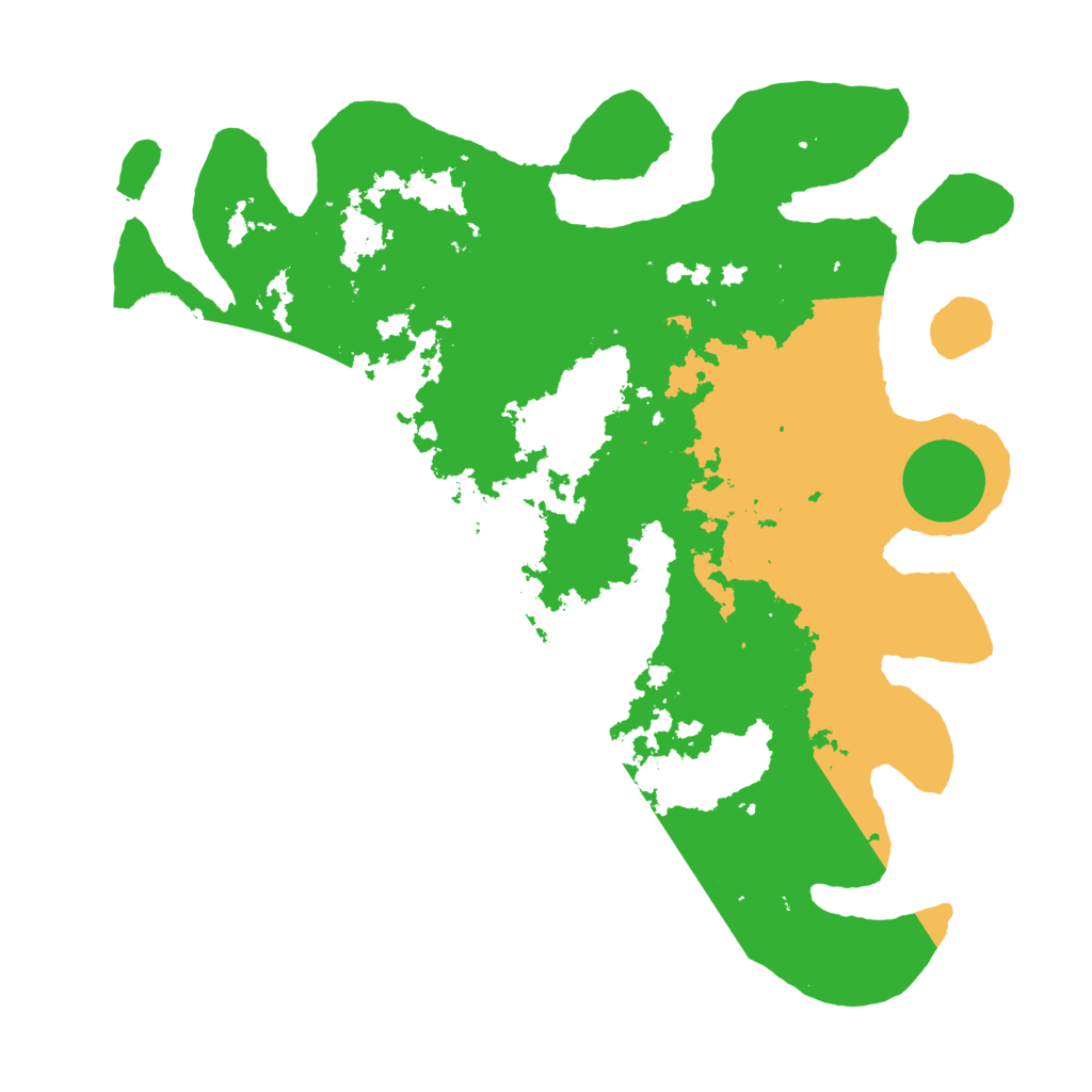 Biome Rust Map: Barren, Size: 3500, Seed: 1840185842