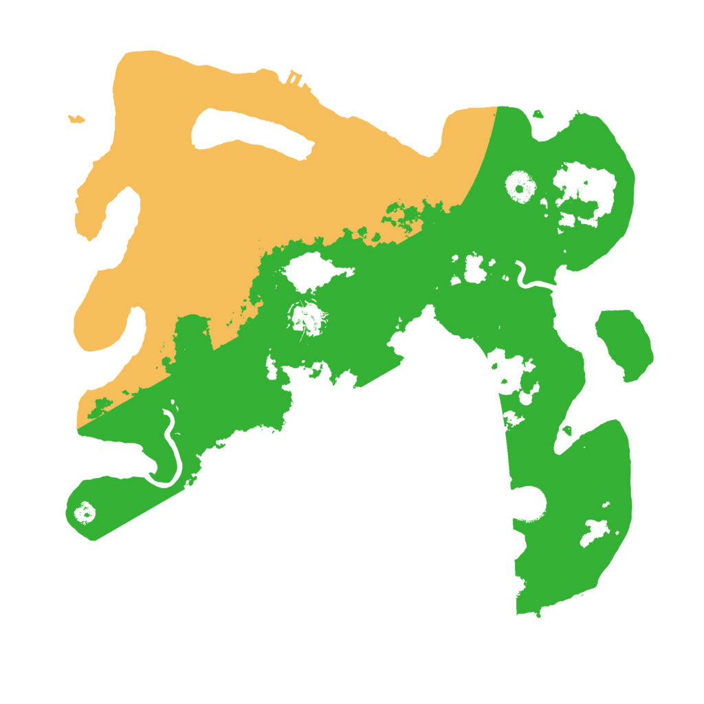 Biome Rust Map: Procedural Map, Size: 3500, Seed: 295941727