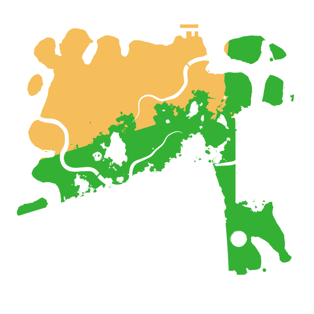 Biome Rust Map: Procedural Map, Size: 3500, Seed: 771823066