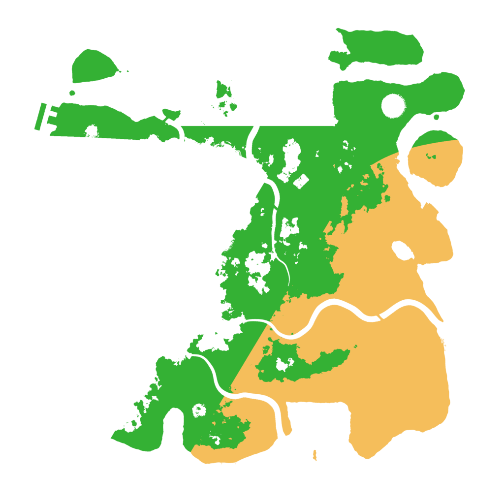 Biome Rust Map: Procedural Map, Size: 3700, Seed: 262869643