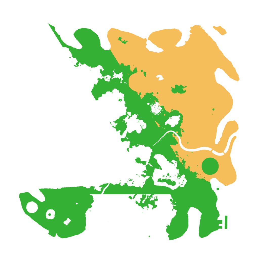 Biome Rust Map: Procedural Map, Size: 4000, Seed: 14889413