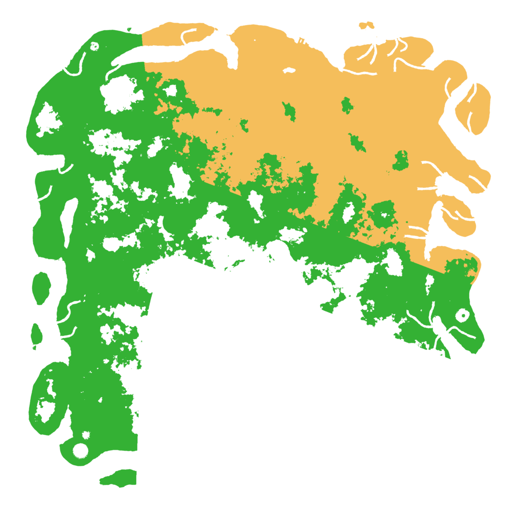 Biome Rust Map: Procedural Map, Size: 6000, Seed: 40965645