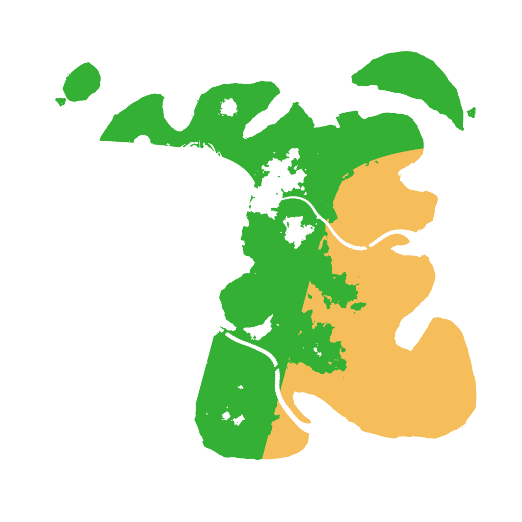 Biome Rust Map: Procedural Map, Size: 2707, Seed: 4000