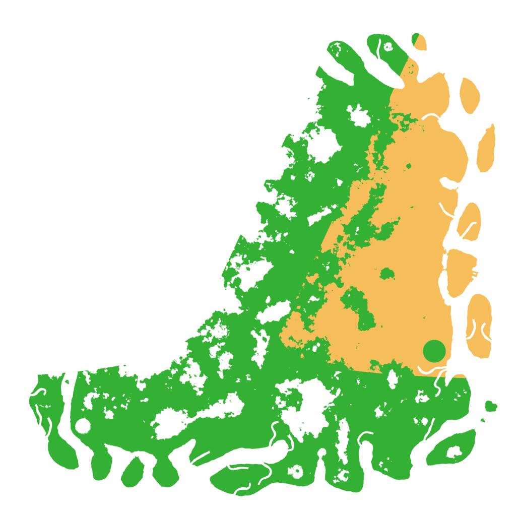 Biome Rust Map: Procedural Map, Size: 6000, Seed: 19654895