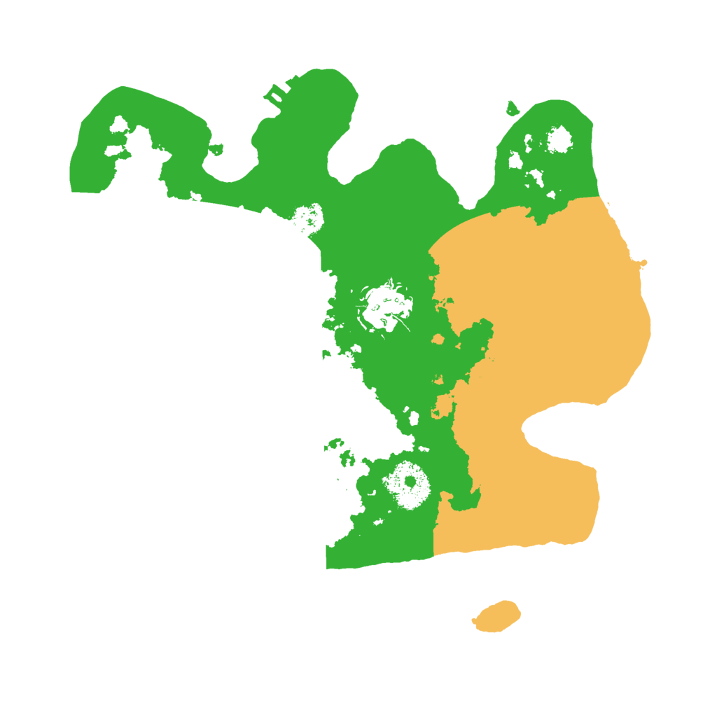 Biome Rust Map: Procedural Map, Size: 2500, Seed: 198756320