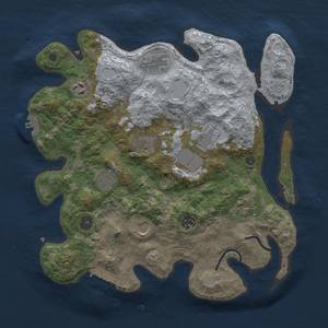 Thumbnail Rust Map: Procedural Map, Size: 3500, Seed: 1106286672, 17 Monuments