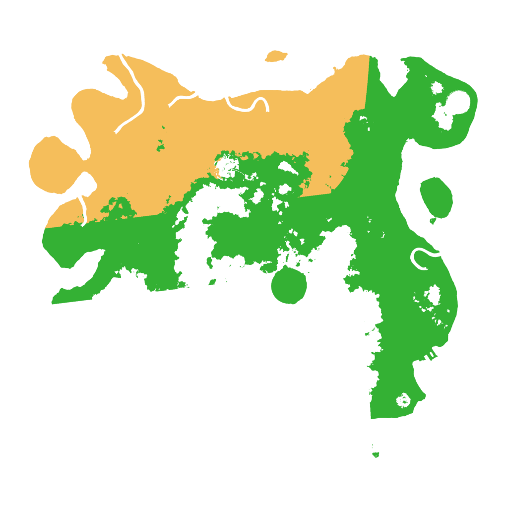 Biome Rust Map: Procedural Map, Size: 3800, Seed: 33125