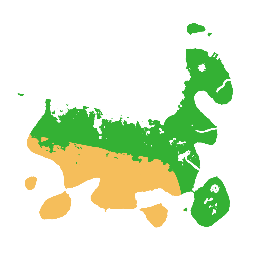 Biome Rust Map: Procedural Map, Size: 3000, Seed: 358694057