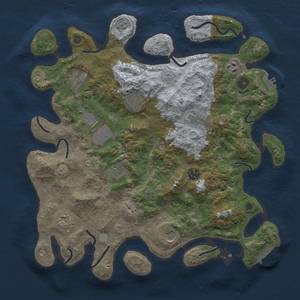 Thumbnail Rust Map: Procedural Map, Size: 3850, Seed: 1322121519, 19 Monuments