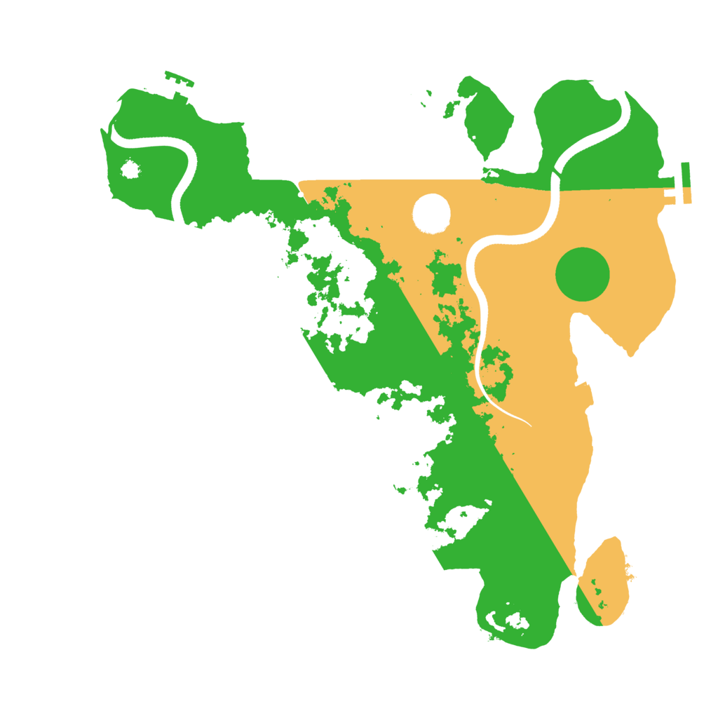 Biome Rust Map: Procedural Map, Size: 3500, Seed: 155283359