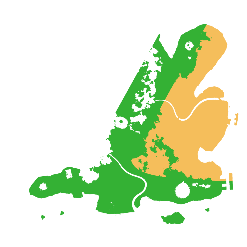Biome Rust Map: Procedural Map, Size: 3000, Seed: 8950276