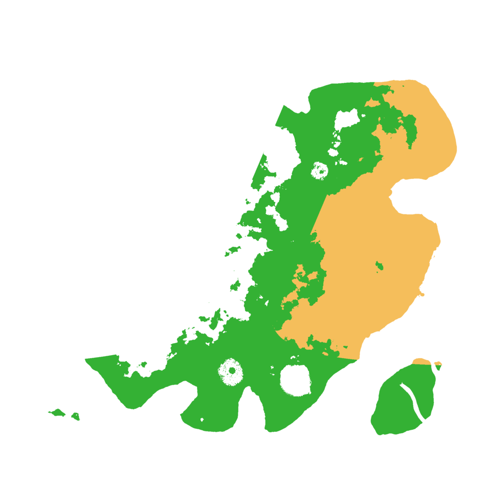 Biome Rust Map: Procedural Map, Size: 3000, Seed: 657
