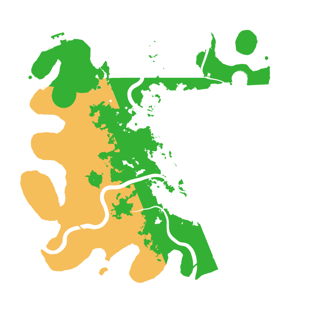 Biome Rust Map: Procedural Map, Size: 3500, Seed: 4568520