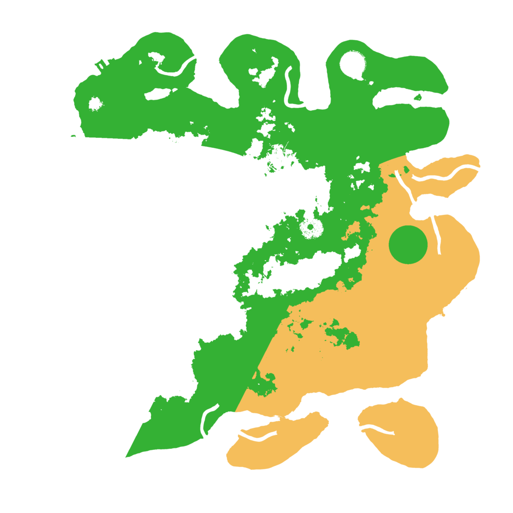Biome Rust Map: Procedural Map, Size: 3500, Seed: 951708981
