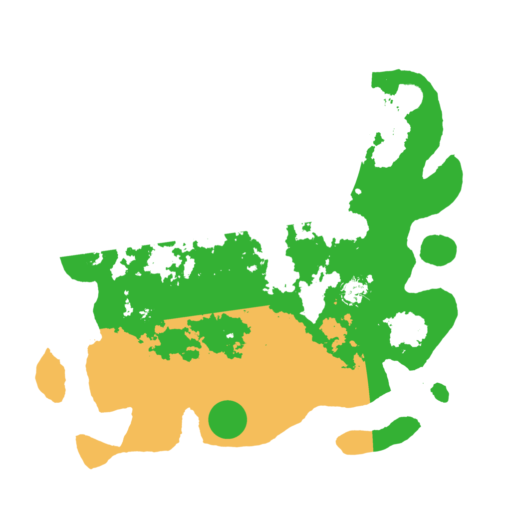 Biome Rust Map: Barren, Size: 3500, Seed: 439757909