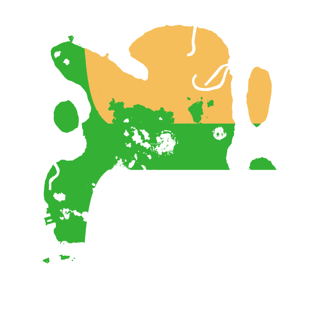 Biome Rust Map: Procedural Map, Size: 2500, Seed: 194881520