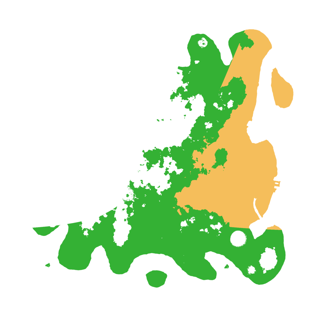 Biome Rust Map: Procedural Map, Size: 3500, Seed: 594986