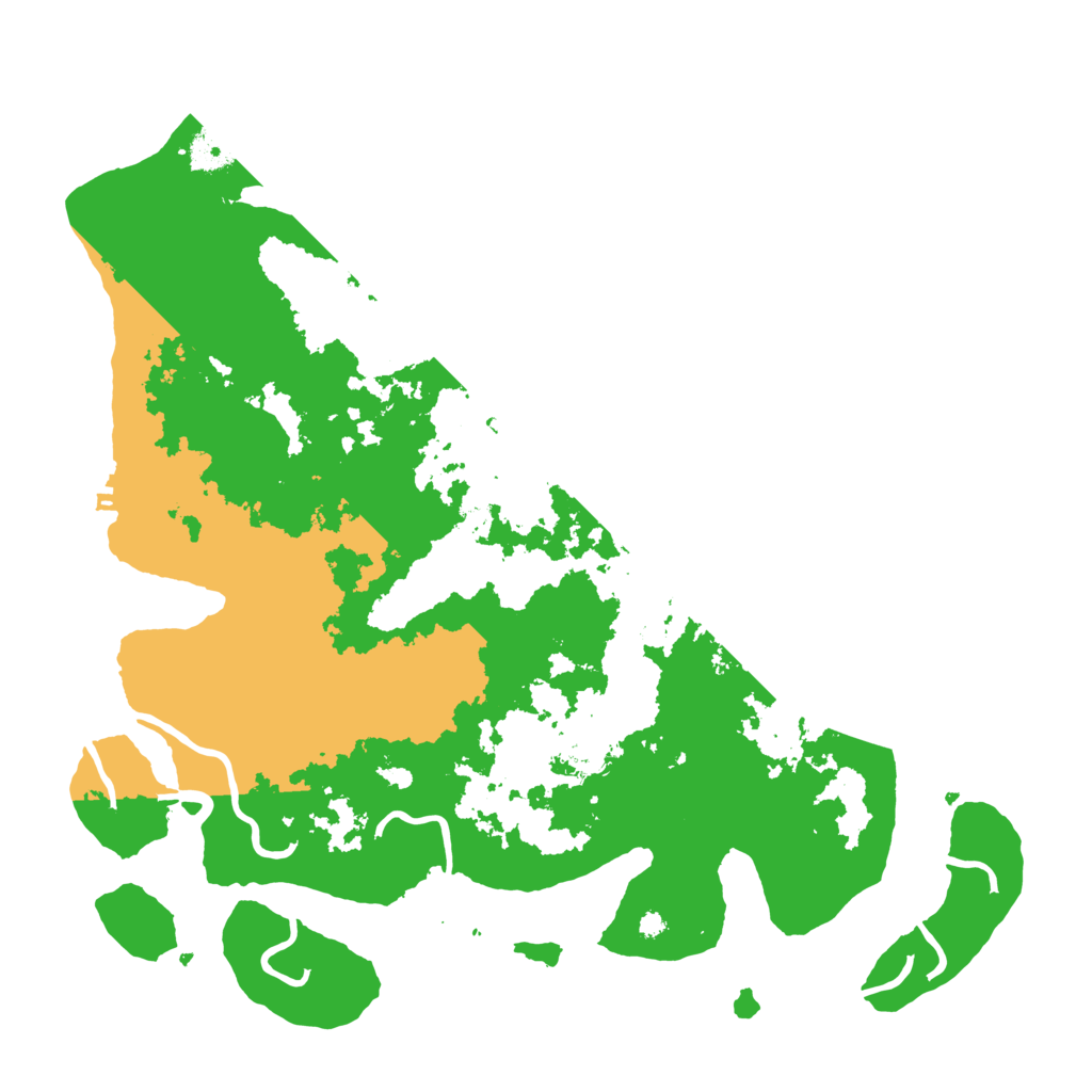 Biome Rust Map: Procedural Map, Size: 3900, Seed: 12509