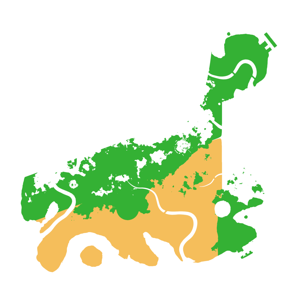 Biome Rust Map: Procedural Map, Size: 3500, Seed: 1164567341
