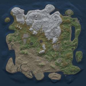 Thumbnail Rust Map: Procedural Map, Size: 4250, Seed: 1832127361, 20 Monuments