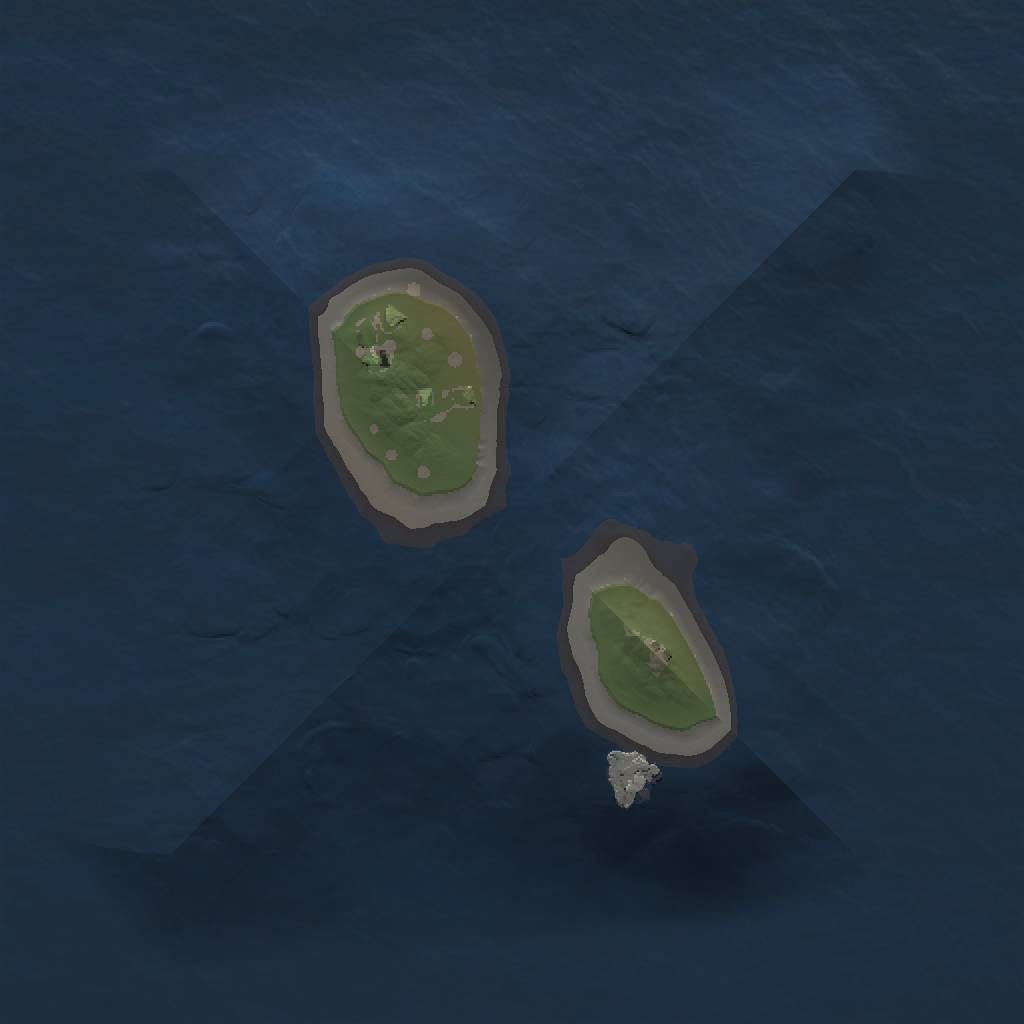 Rust Map: Procedural Map, Size: 1000, Seed: 1659380744, 3 Monuments