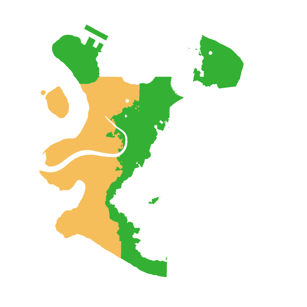 Biome Rust Map: Procedural Map, Size: 2500, Seed: 12665
