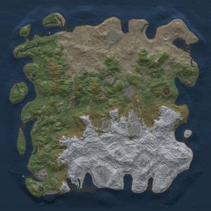 Thumbnail Rust Map: Procedural Map, Size: 4500, Seed: 1108, 19 Monuments