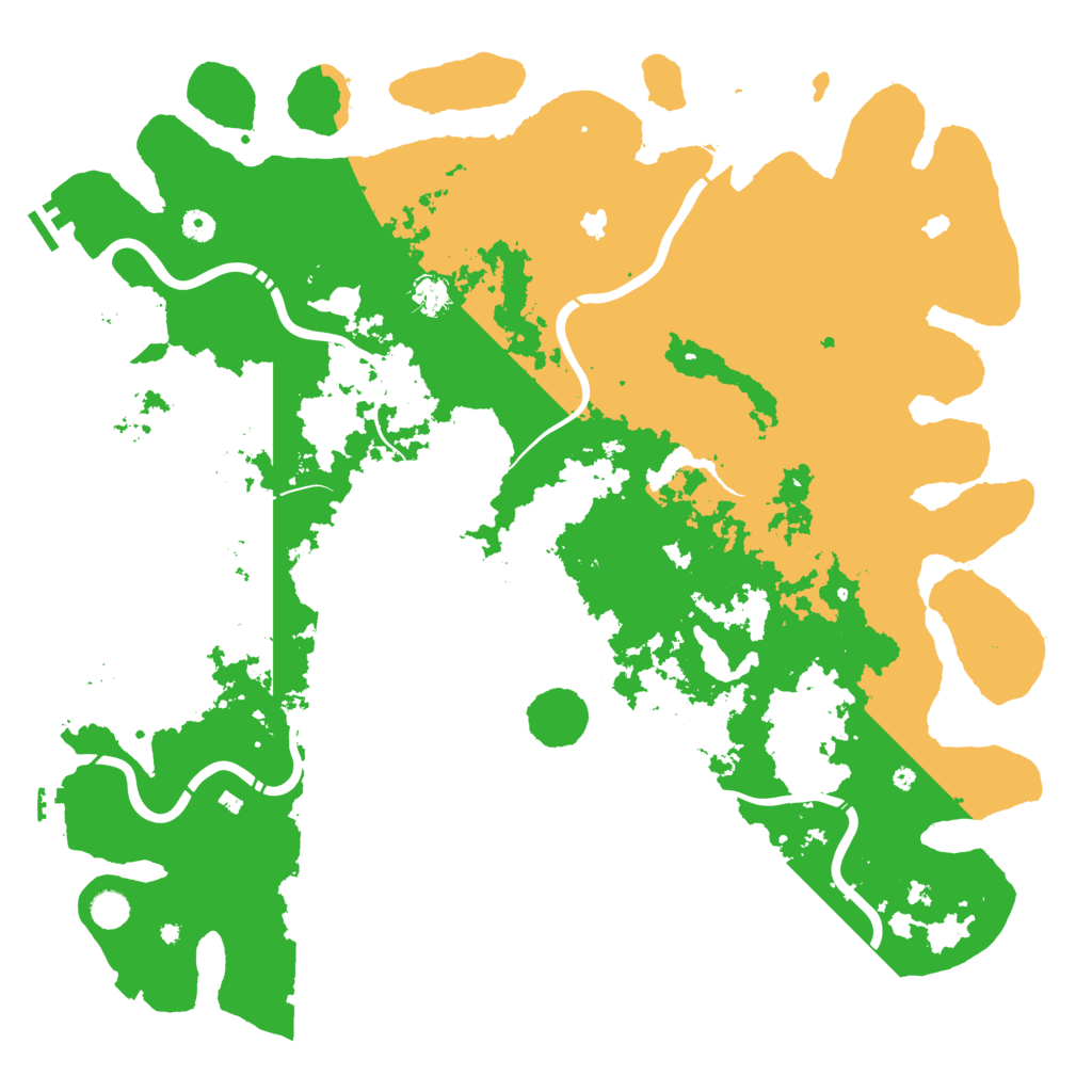 Biome Rust Map: Procedural Map, Size: 5000, Seed: 28927011