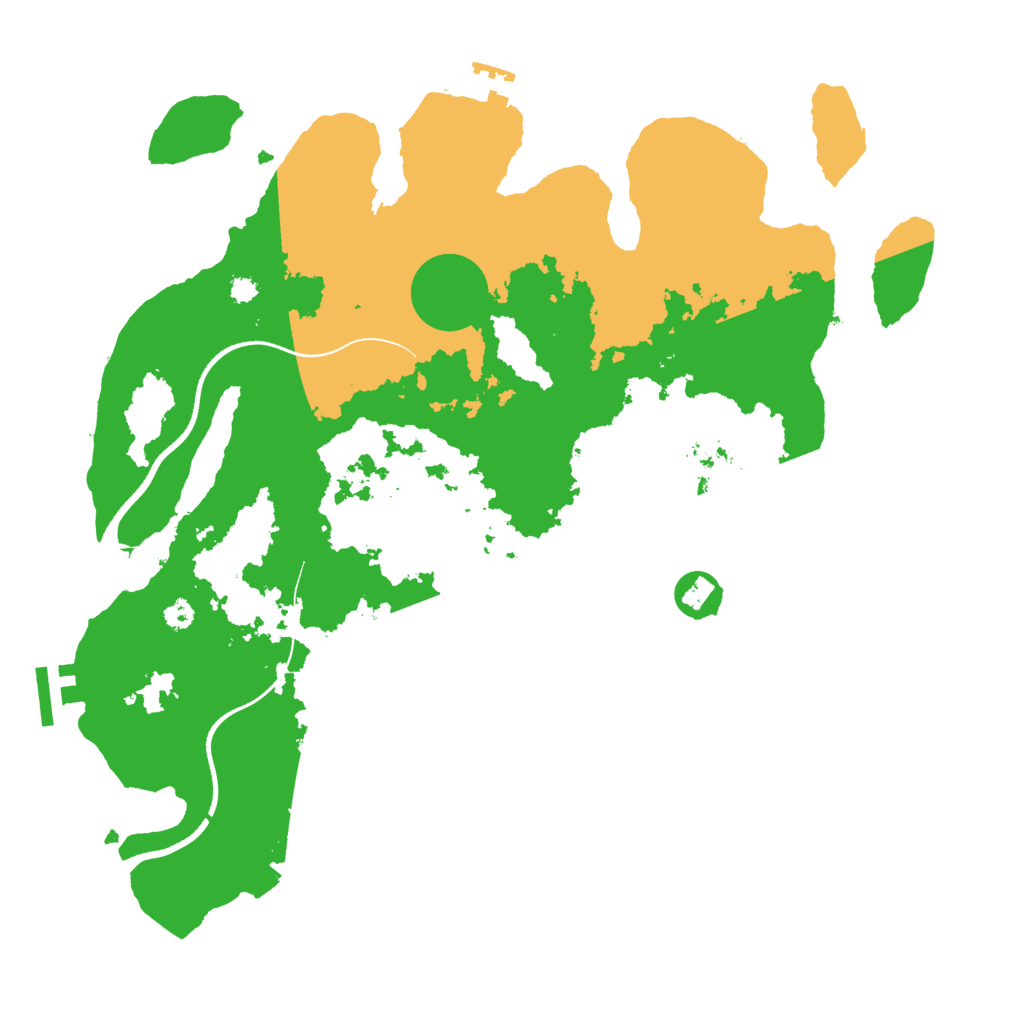 Biome Rust Map: Procedural Map, Size: 3500, Seed: 1142744922