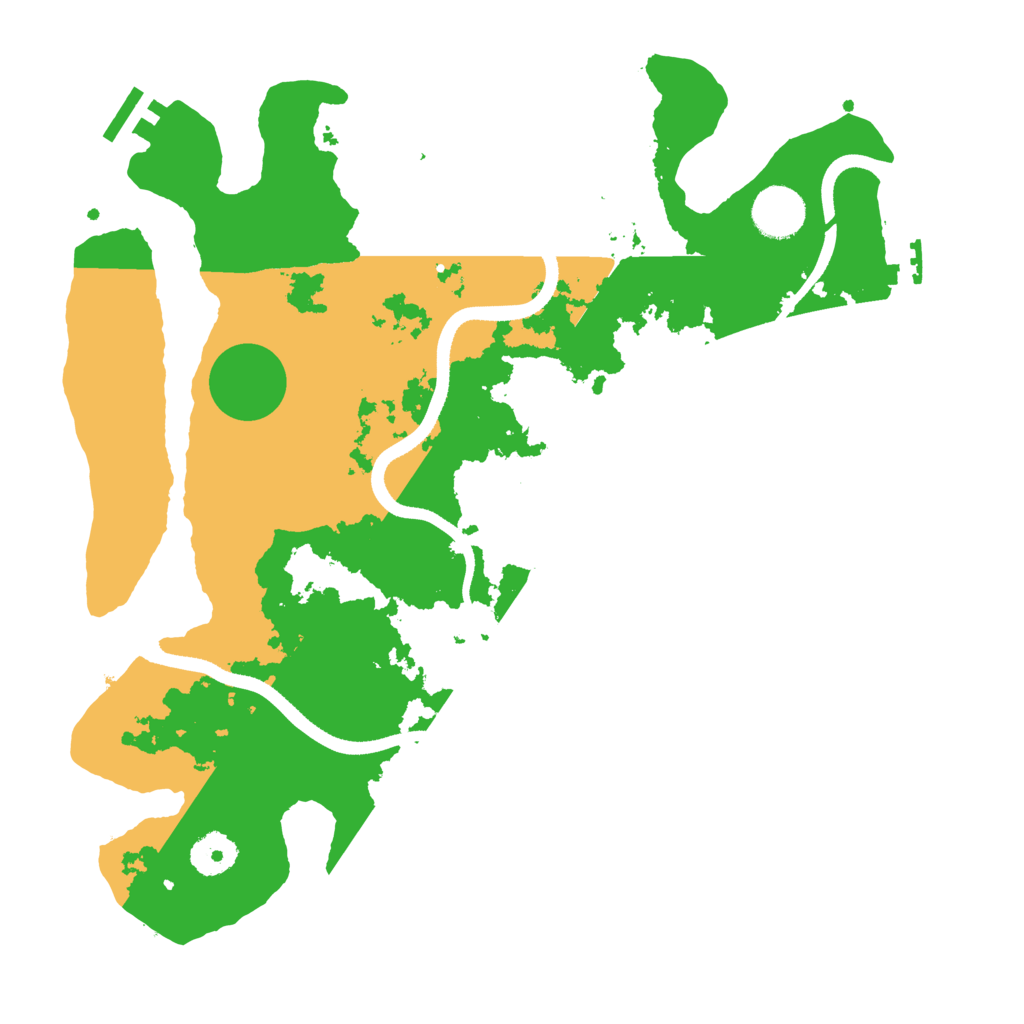 Biome Rust Map: Procedural Map, Size: 3500, Seed: 7201284