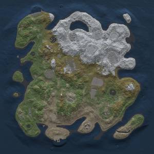 Thumbnail Rust Map: Procedural Map, Size: 3500, Seed: 491631442, 17 Monuments