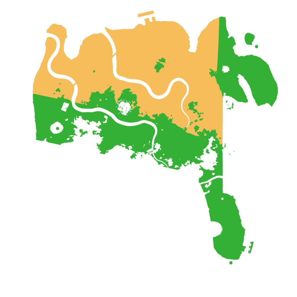 Biome Rust Map: Procedural Map, Size: 3700, Seed: 1242879629