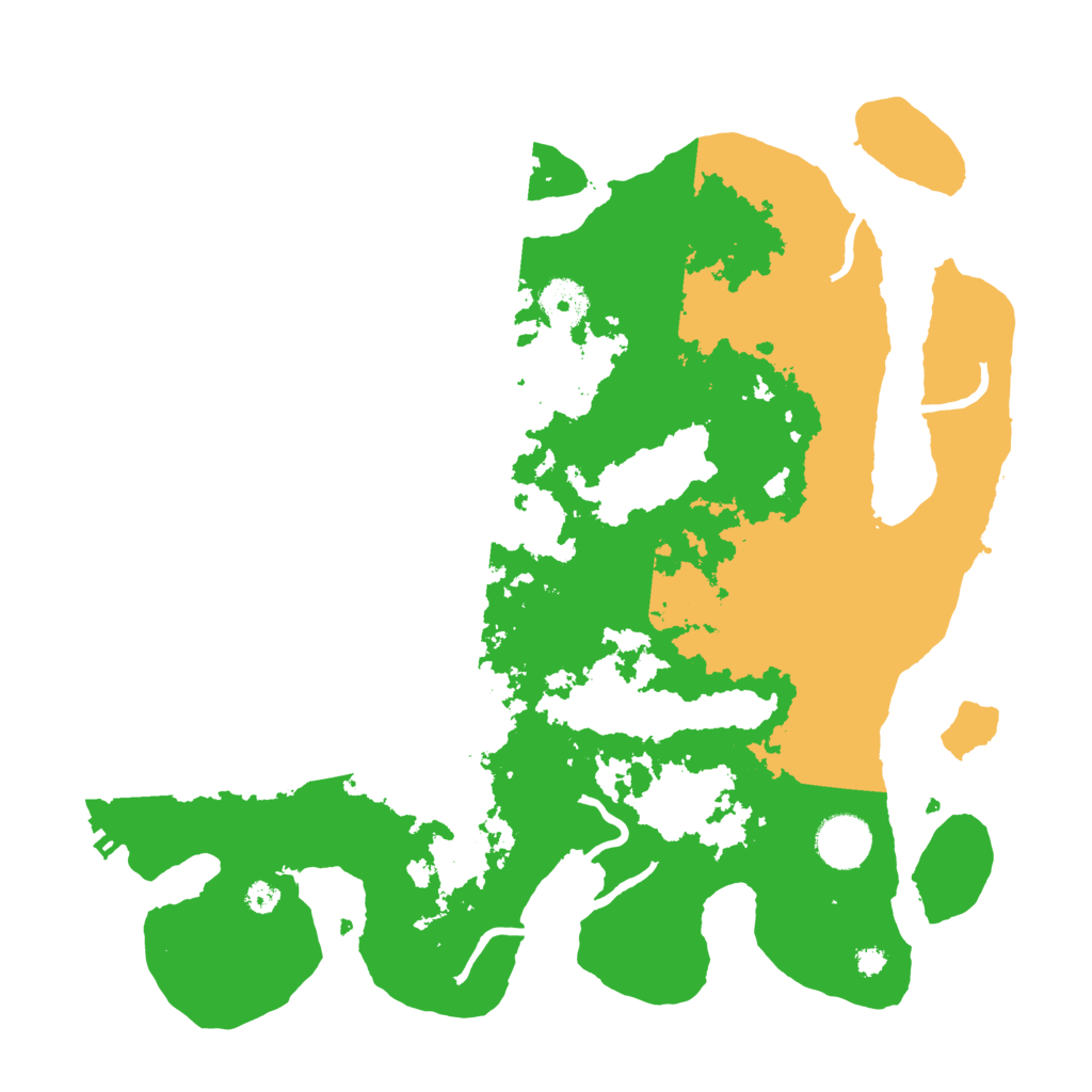 Biome Rust Map: Procedural Map, Size: 3500, Seed: 501197519