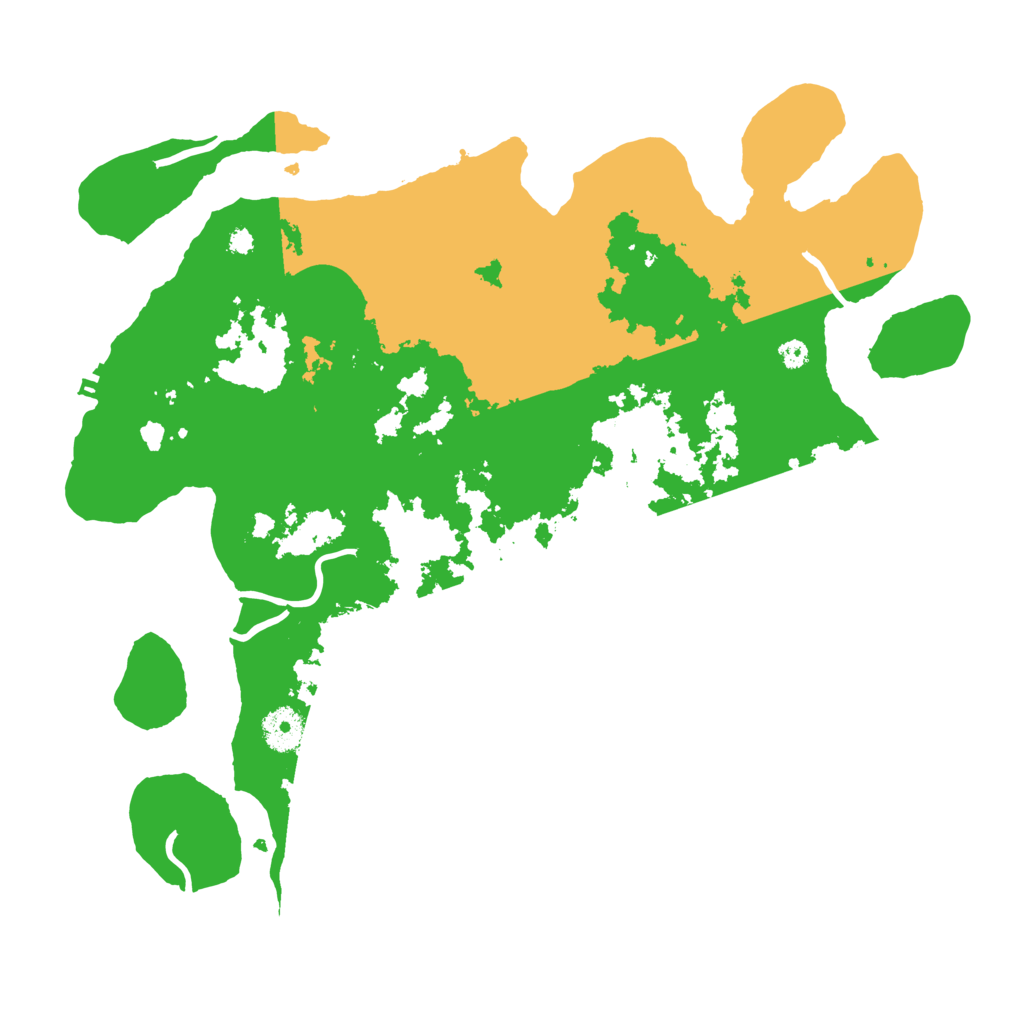 Biome Rust Map: Procedural Map, Size: 3700, Seed: 2037901548