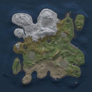 Thumbnail Rust Map: Procedural Map, Size: 3000, Seed: 75, 12 Monuments