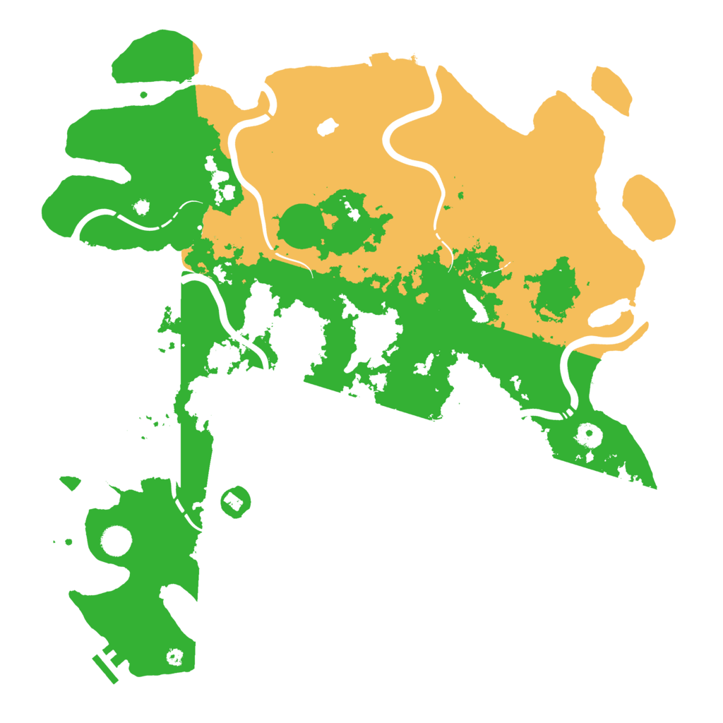 Biome Rust Map: Procedural Map, Size: 4300, Seed: 99887766