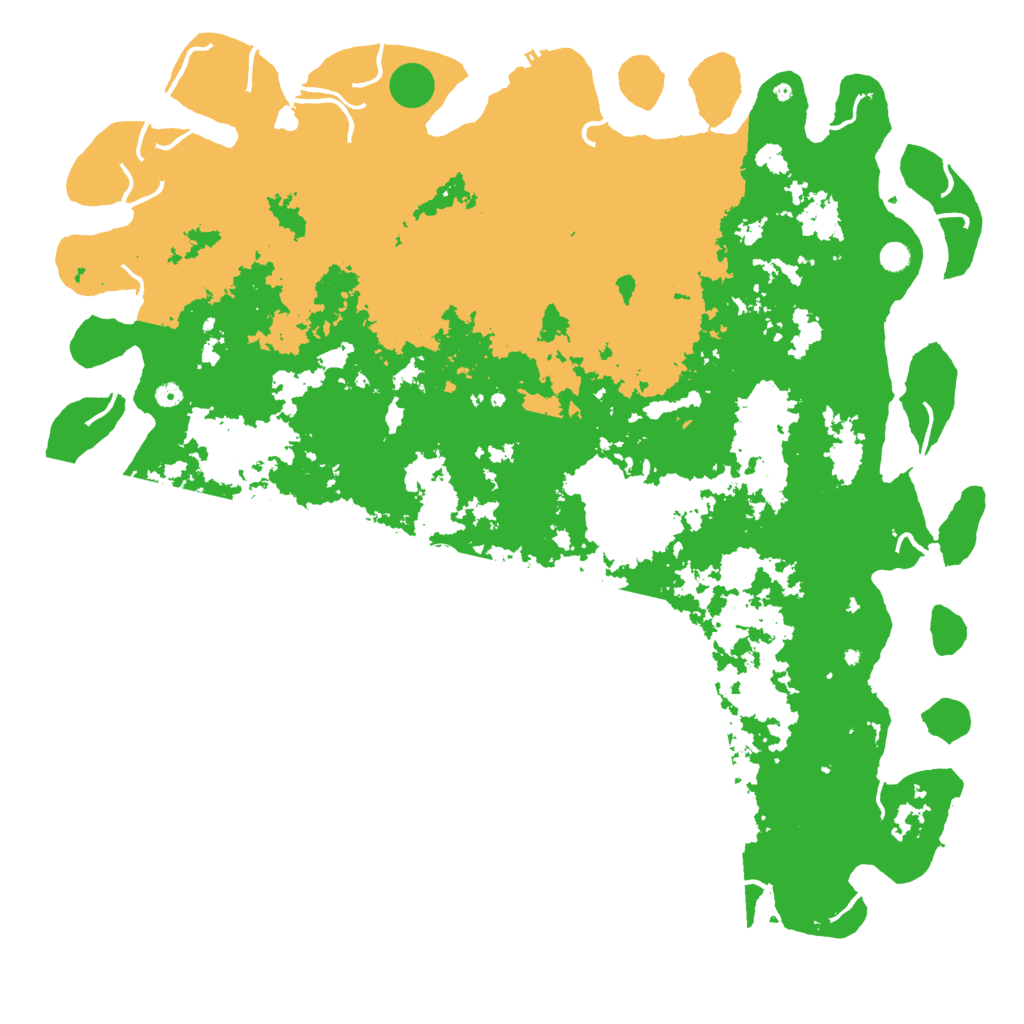 Biome Rust Map: Procedural Map, Size: 6000, Seed: 13254995
