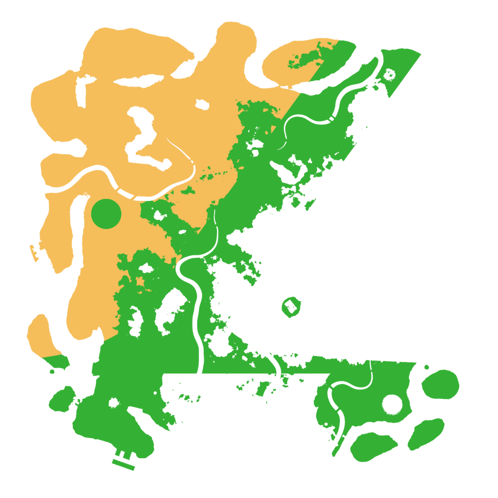 Biome Rust Map: Procedural Map, Size: 4369, Seed: 128