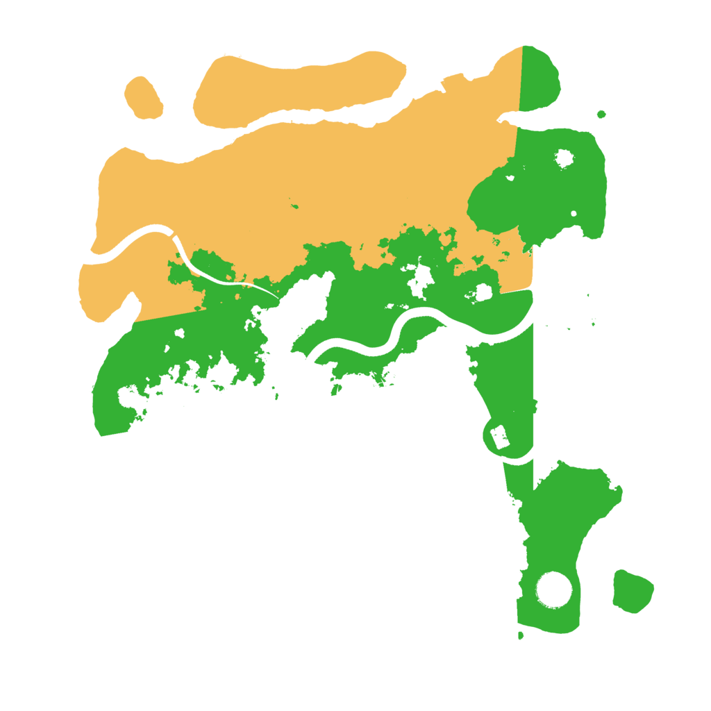 Biome Rust Map: Procedural Map, Size: 3500, Seed: 2061429636