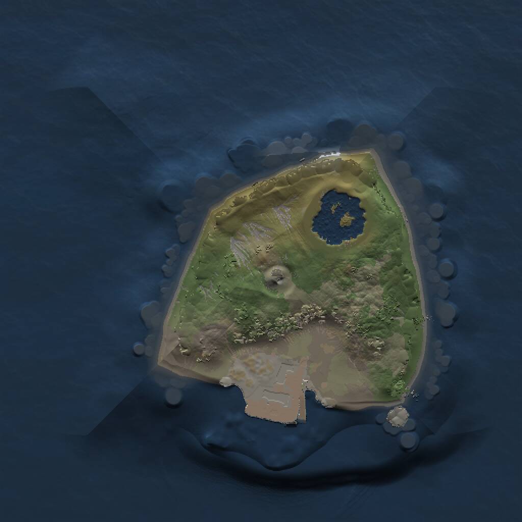 Rust Map: Procedural Map, Size: 1000, Seed: 657835521, 1 Monuments