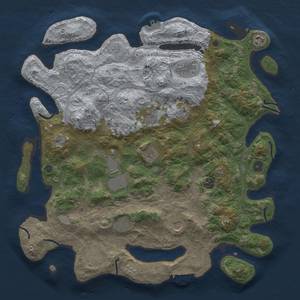 Thumbnail Rust Map: Procedural Map, Size: 4250, Seed: 176867731, 19 Monuments