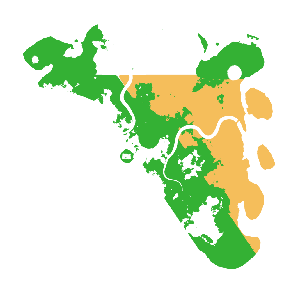 Biome Rust Map: Procedural Map, Size: 3700, Seed: 714758290