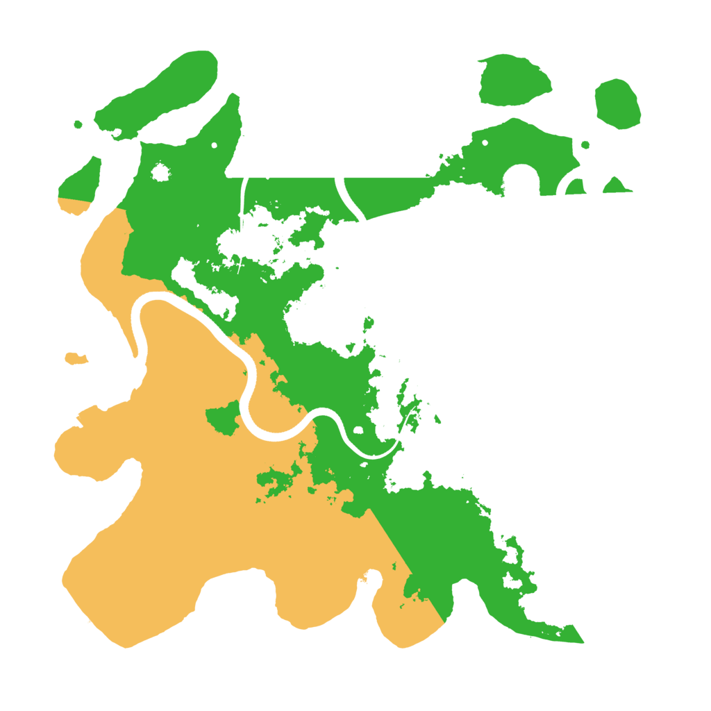 Biome Rust Map: Procedural Map, Size: 3500, Seed: 133365537