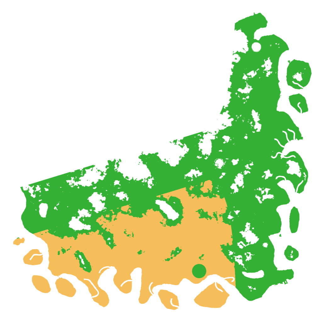Biome Rust Map: Procedural Map, Size: 6000, Seed: 42365465